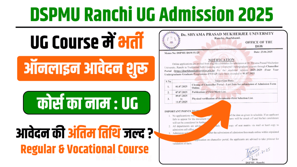 DSPMU UG Admission 2025