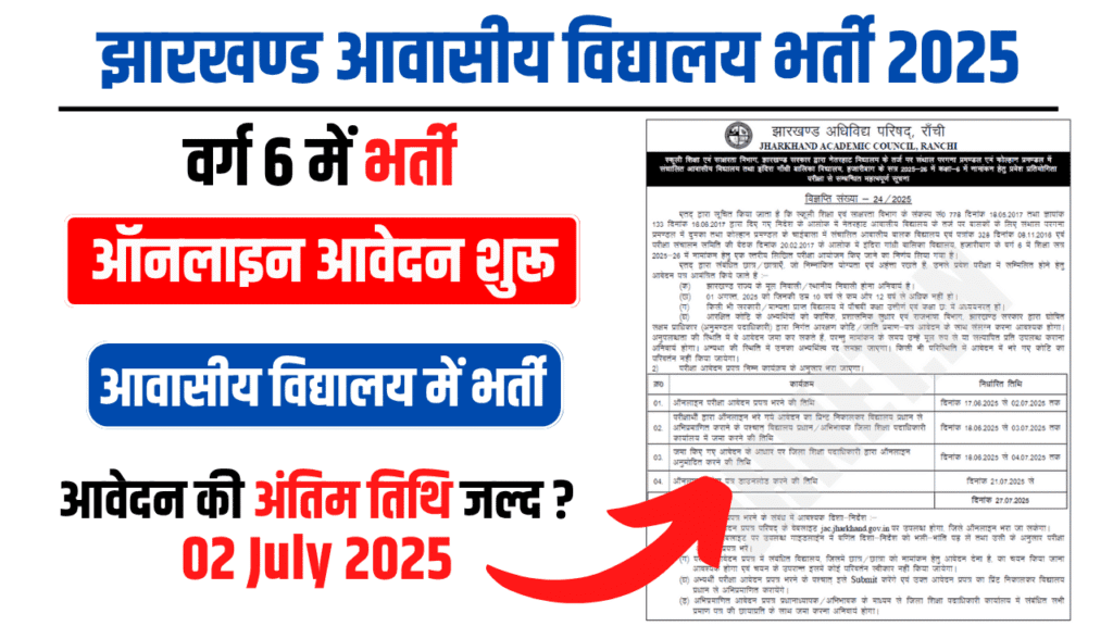 Jharkhand Awasiya Vidyalaya Admission 2025