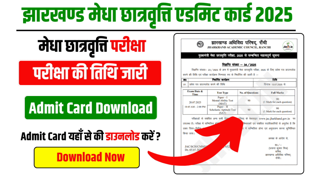Jharkhand CMMSS Admit Card 2025