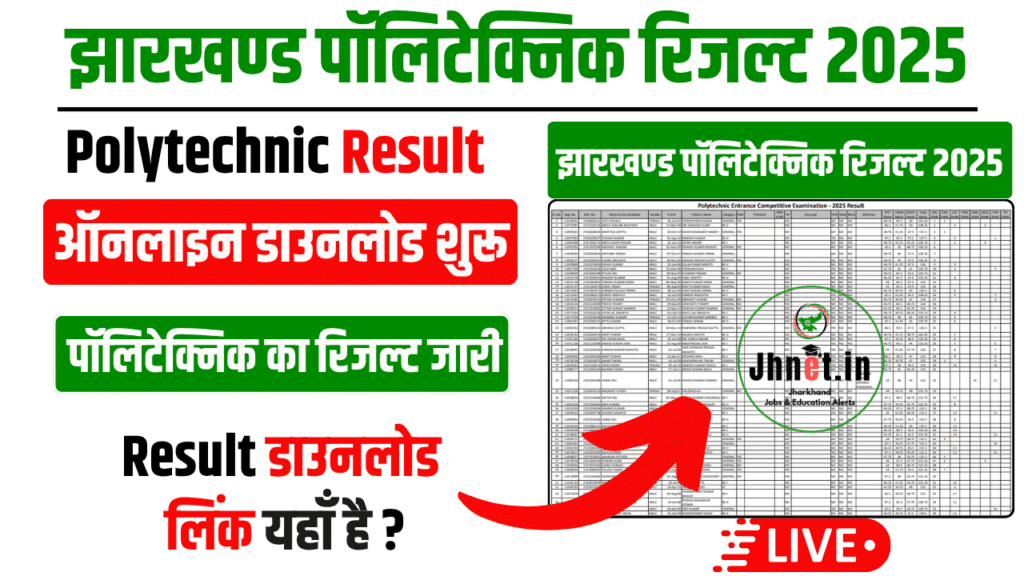 Jharkhand Polytechnic Result 2025