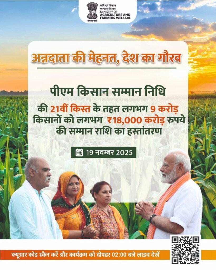 PM Kisan Yojana 21st Installment Date