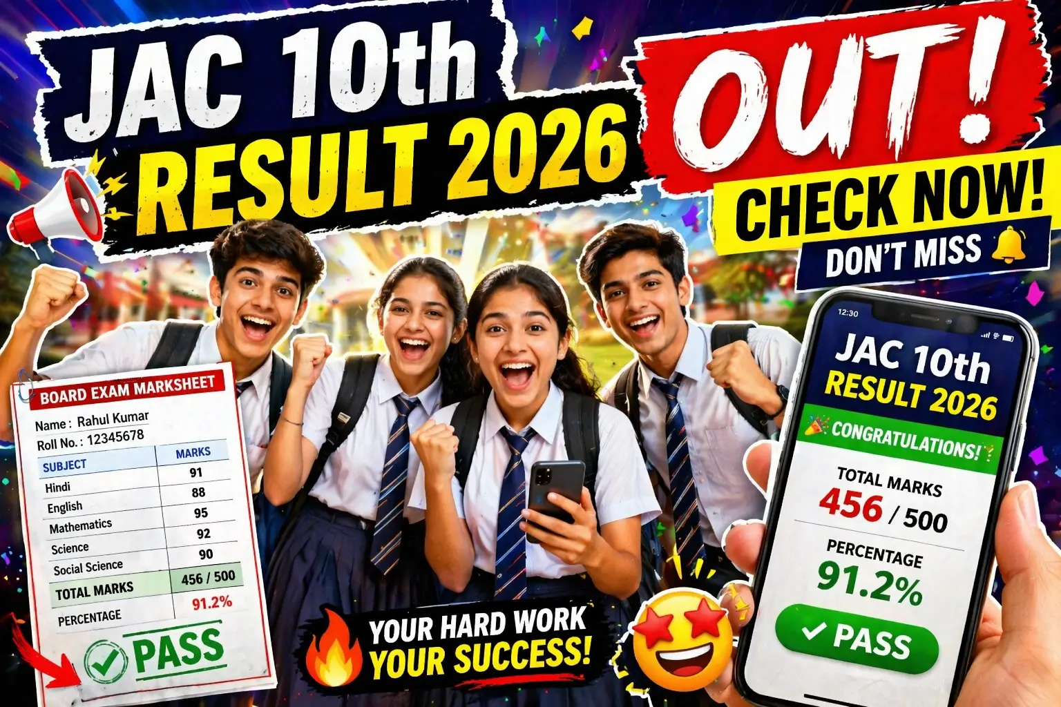 JAC 10th Result 2026 JAC 10th Result 2026 New Result Date