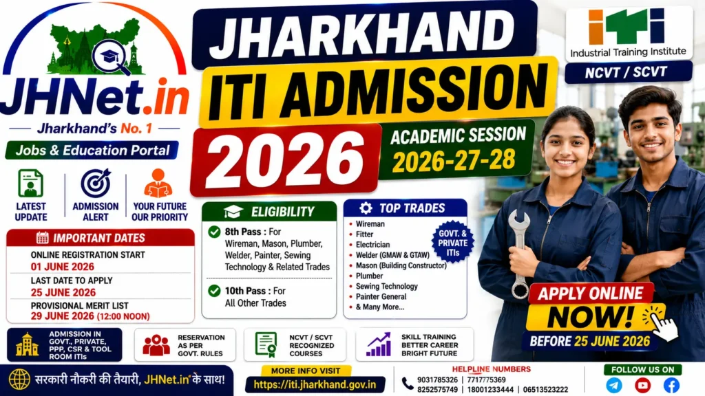 Jharkhand ITI Admission 2026