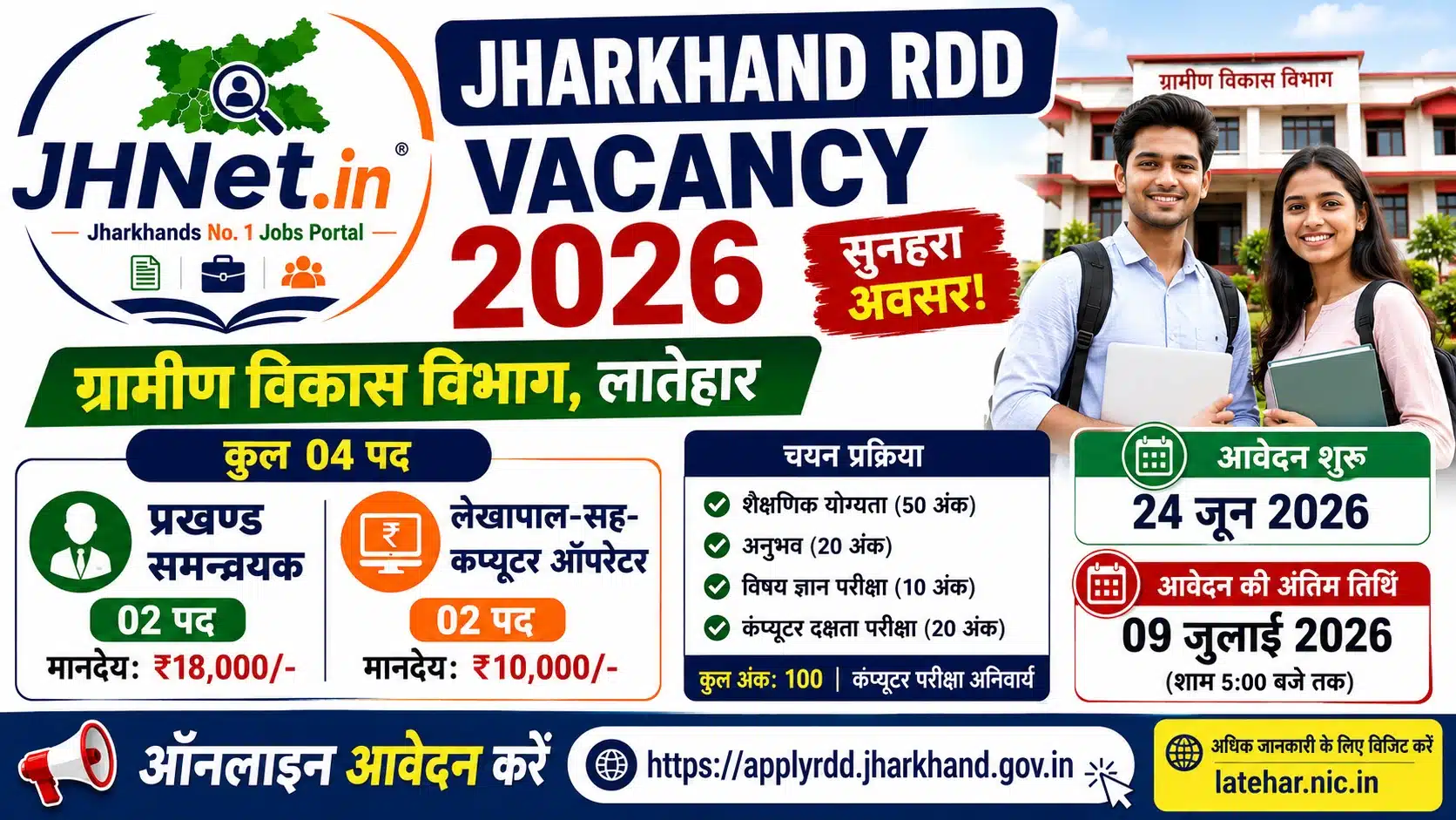 Jharkhand RDD Vacancy 2026