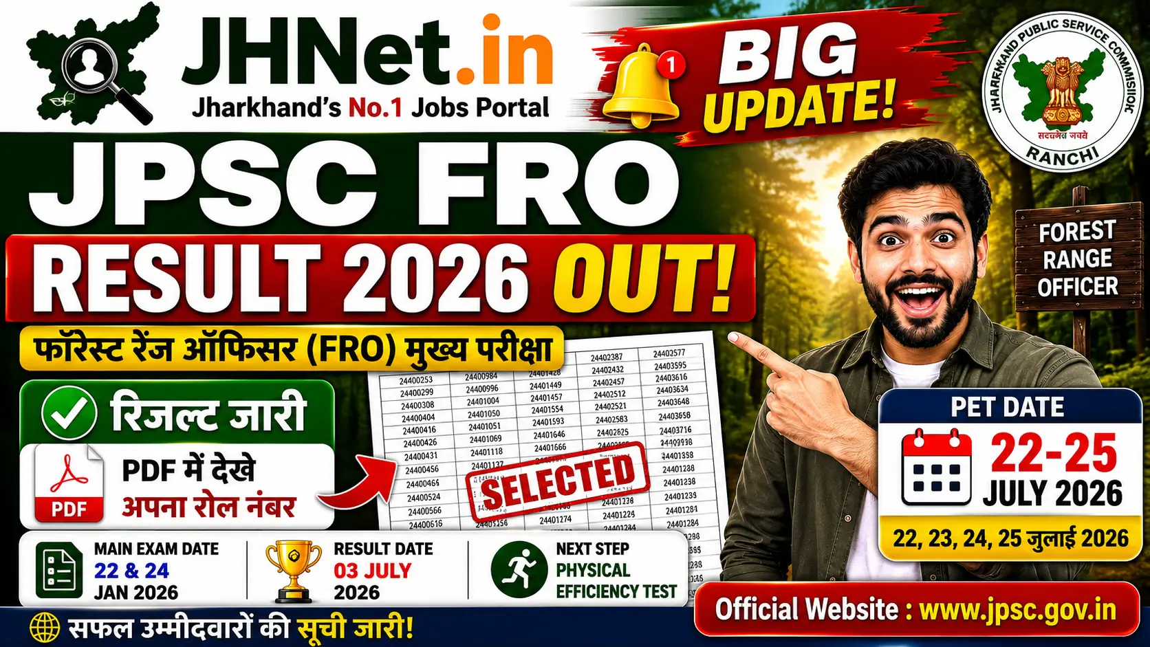 JPSC FRO Result 2026