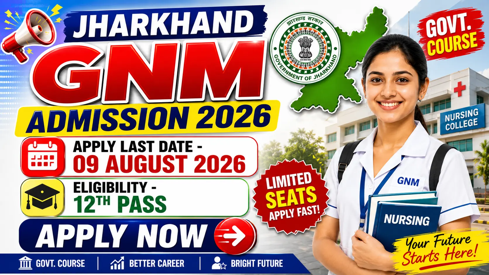 Jharkhand GNM Admission 2026