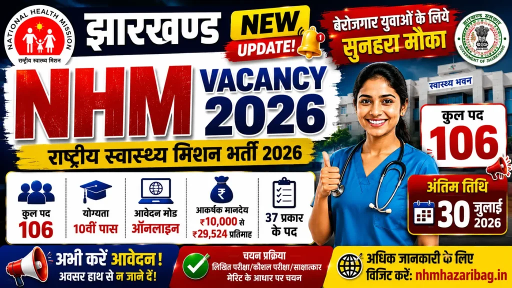 Jharkhand NHM Vacancy 2026