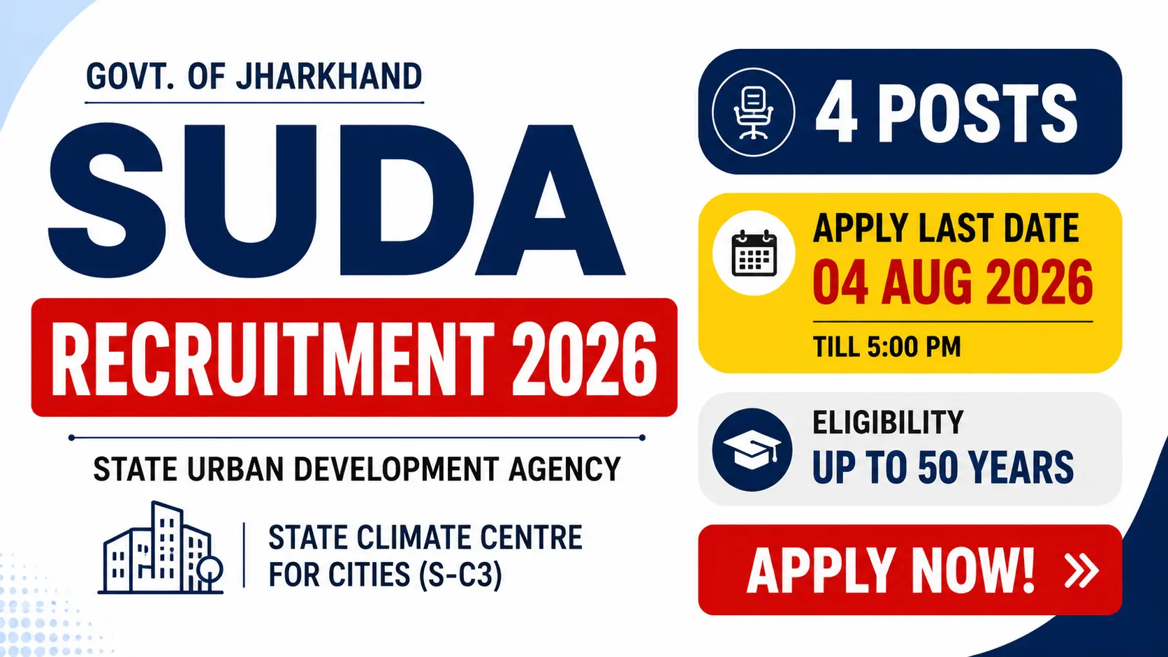 Jharkhand SUDA Recruitment 2026