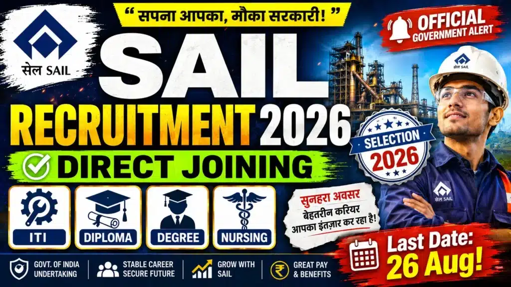SAIL Rourkela Steel Plant Apprentice Recruitment 2026
