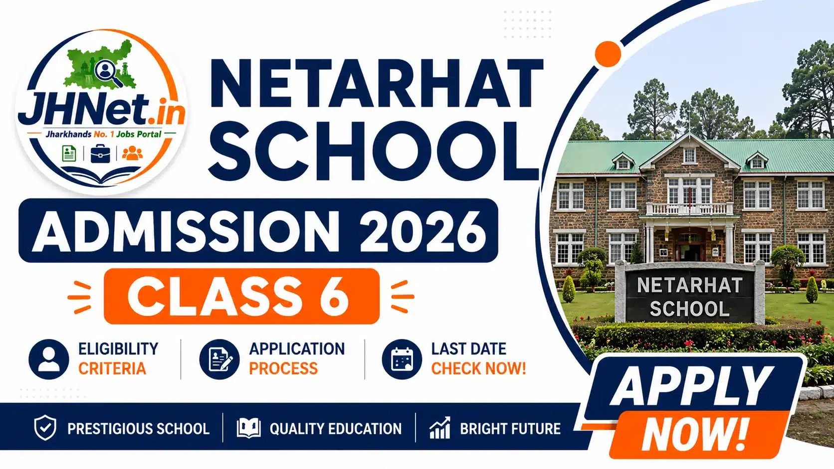 Netarhat School Admission 2026